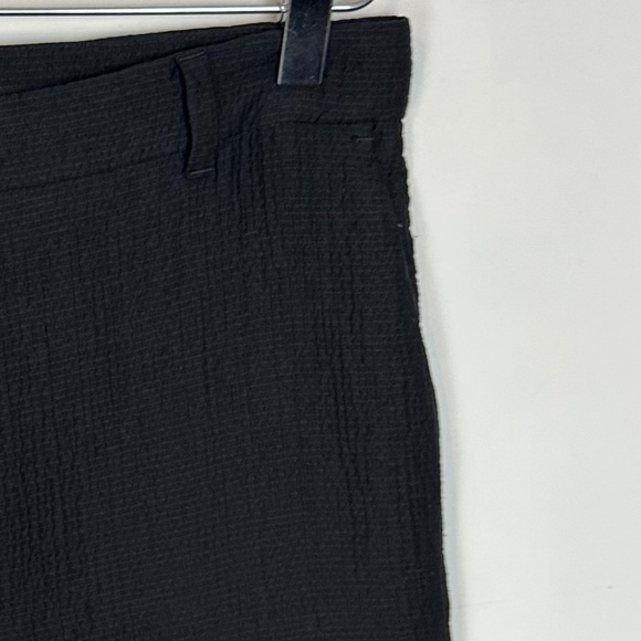 MaxMara Cuffed Wide Leg Textured Black Knit Pants 4 - Picture 4 of 9